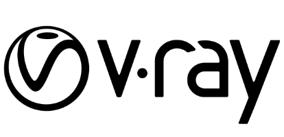 Logo du logiciel V-ray de réalité virtuelle