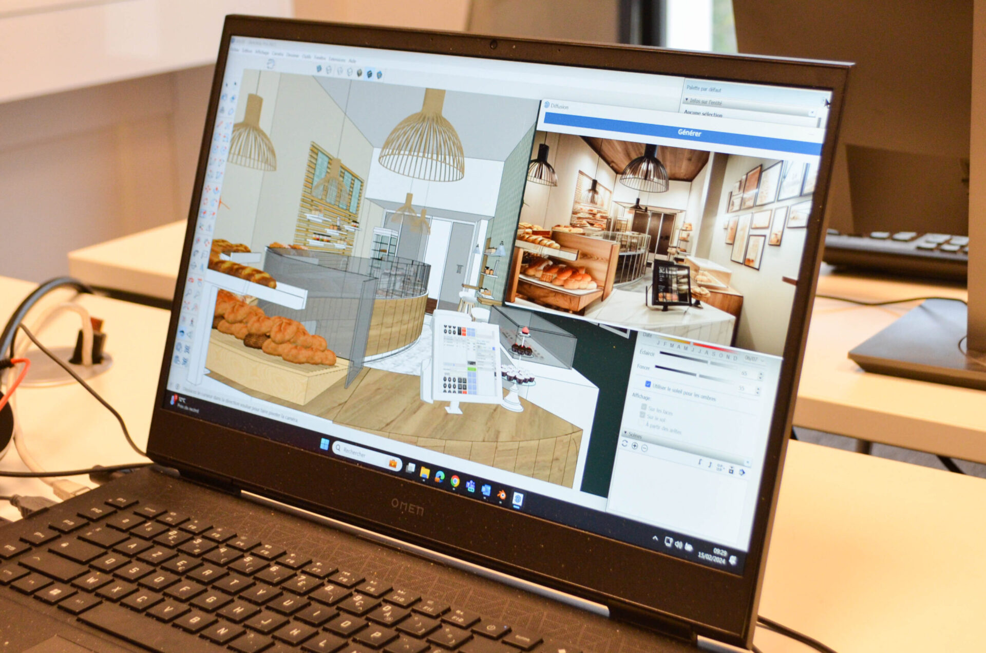 Formation-blender-jv-0123-4 Modélisation boulangerie sur Sketchup