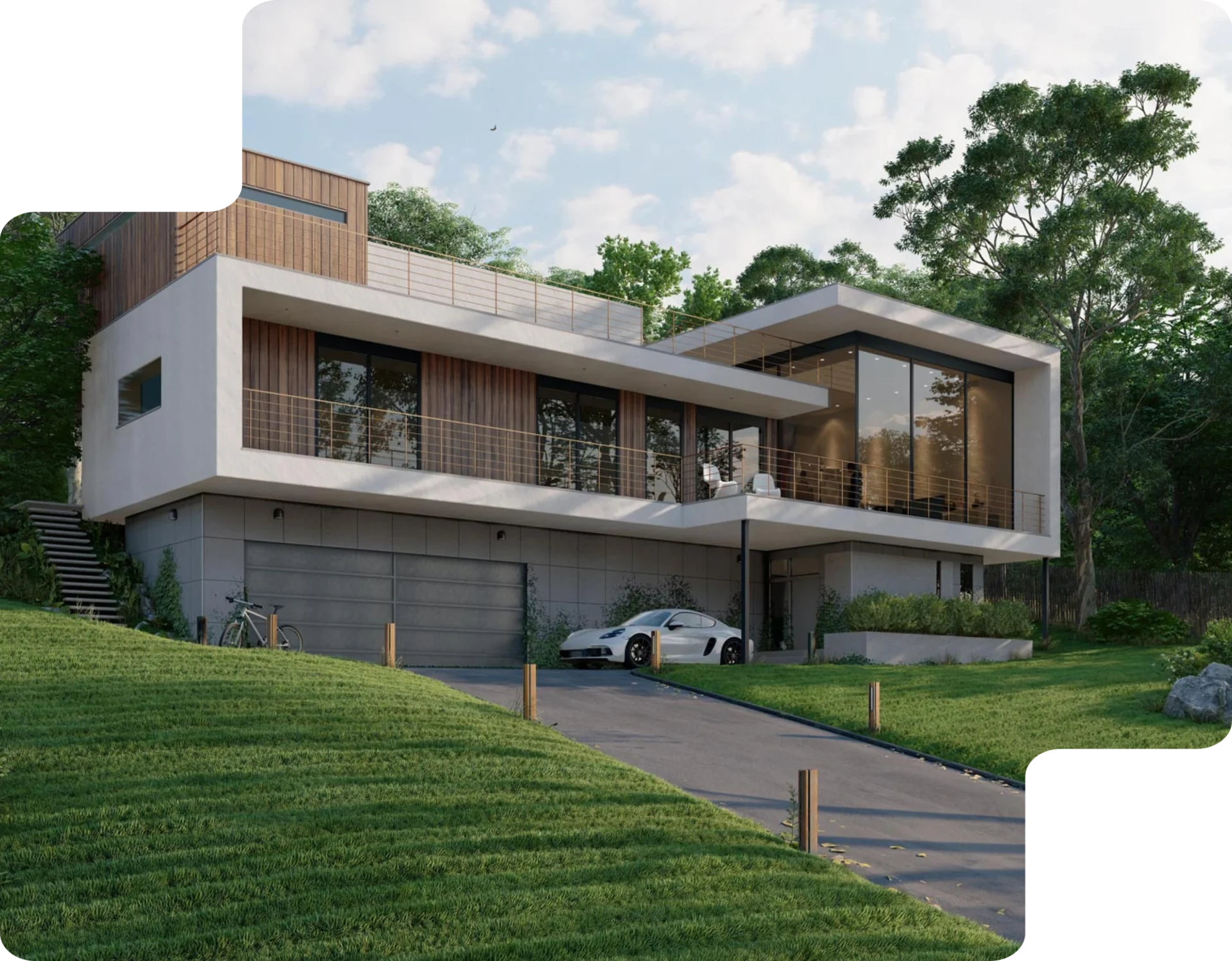 Créez des rendus architecturaux saisissants avec Lumion Modélisation 3D réaliste d’une maison moderne avec Lumion