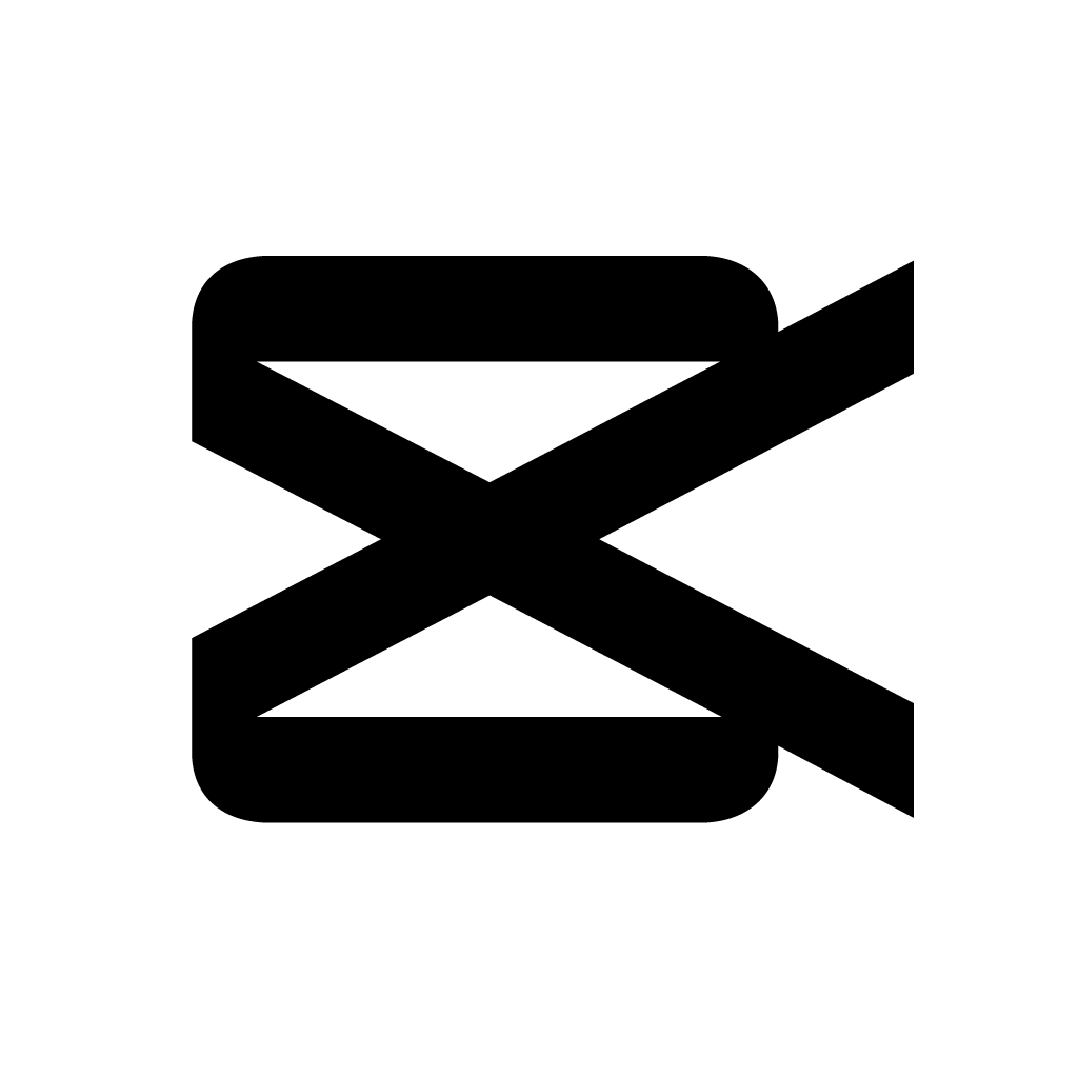 Logo du logiciel CapCut, un outil de montage vidéo intuitif et performant
