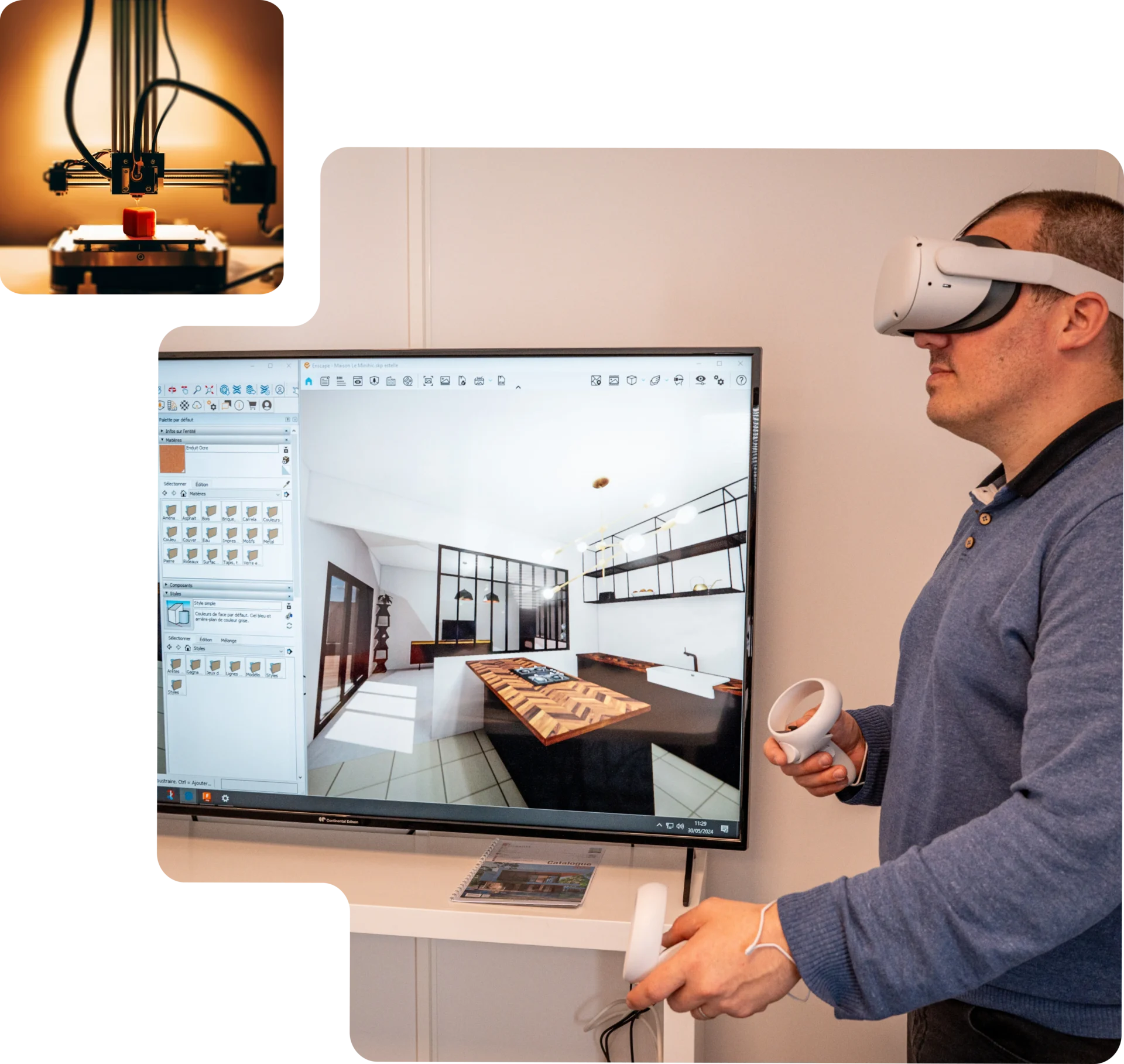 L’innovation technologique au service de votre apprentissage Démonstration de réalité virtuelle et impression 3D en formation