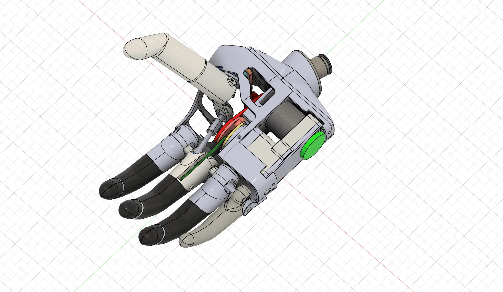 Réalisation d'une main sur le logiciel Fusion 360