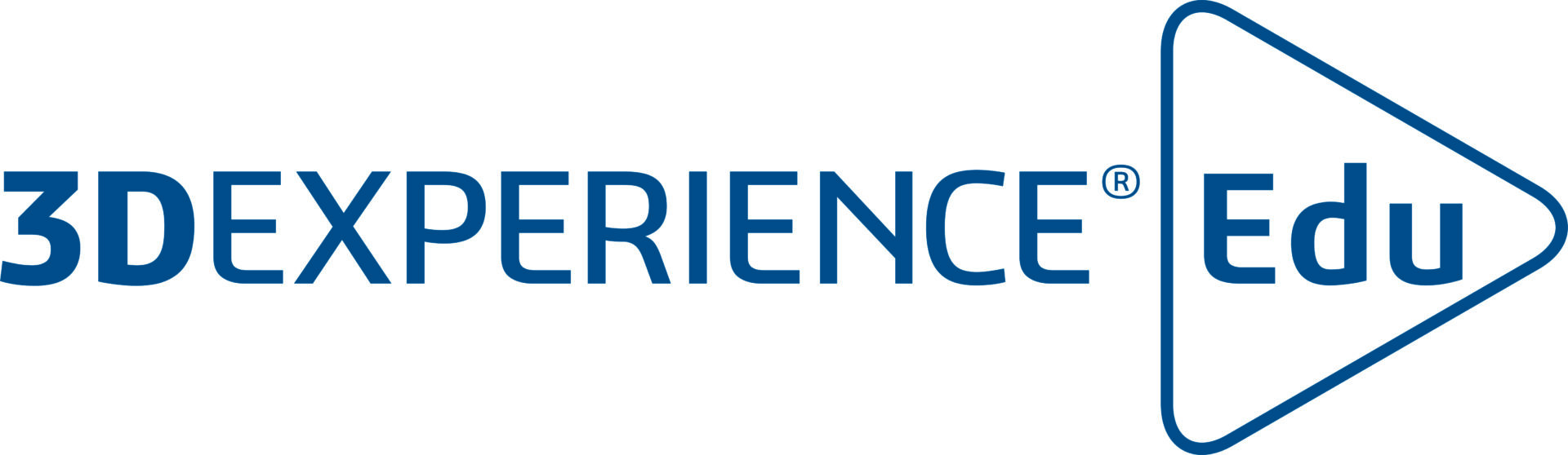 Logo de 3DEXPERIENCE Edu, plateforme éducative pour la conception et l'ingénierie collaborative.
