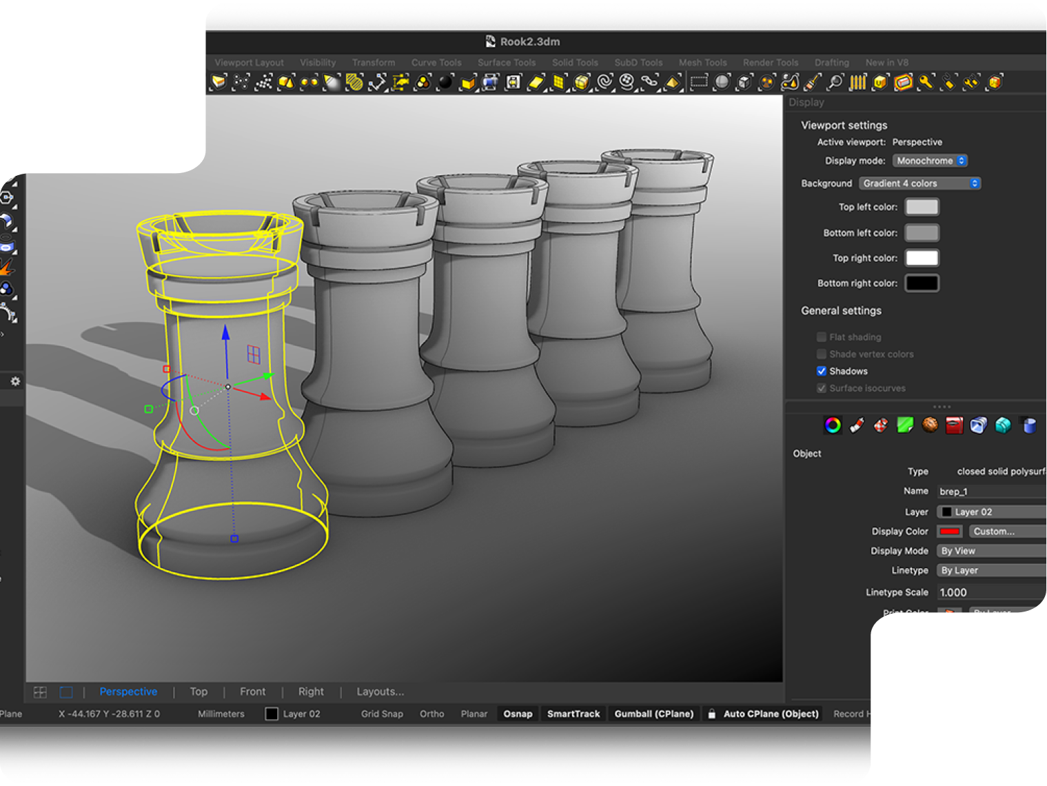 Modélisation d’une chaise 3D sur Rhino dans le cadre d’une formation certifiante à la conception surfacique et paramétrique