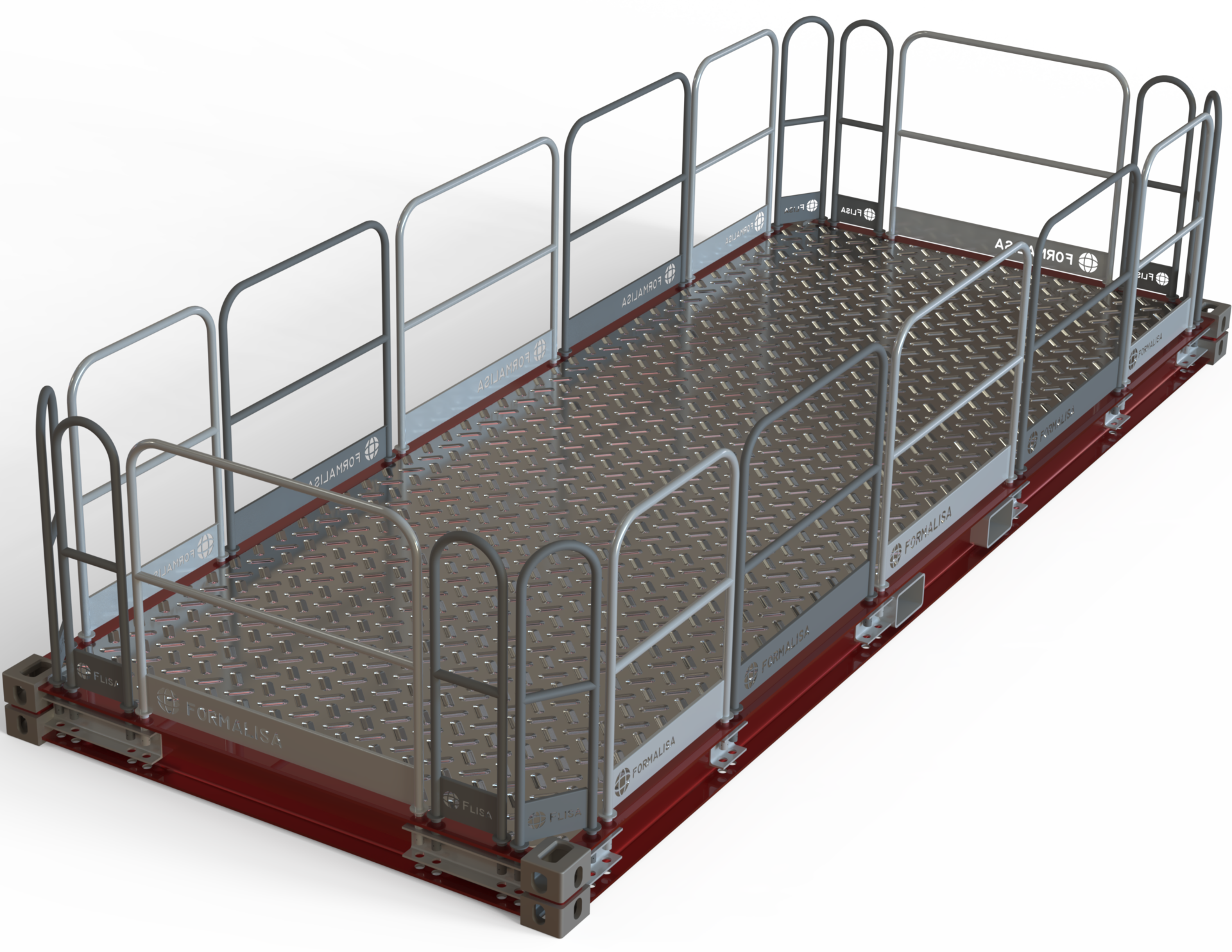 Concevez des structures métalliques complexes avec SolidWorks Plateforme métallique modélisée en 3D avec SolidWorks