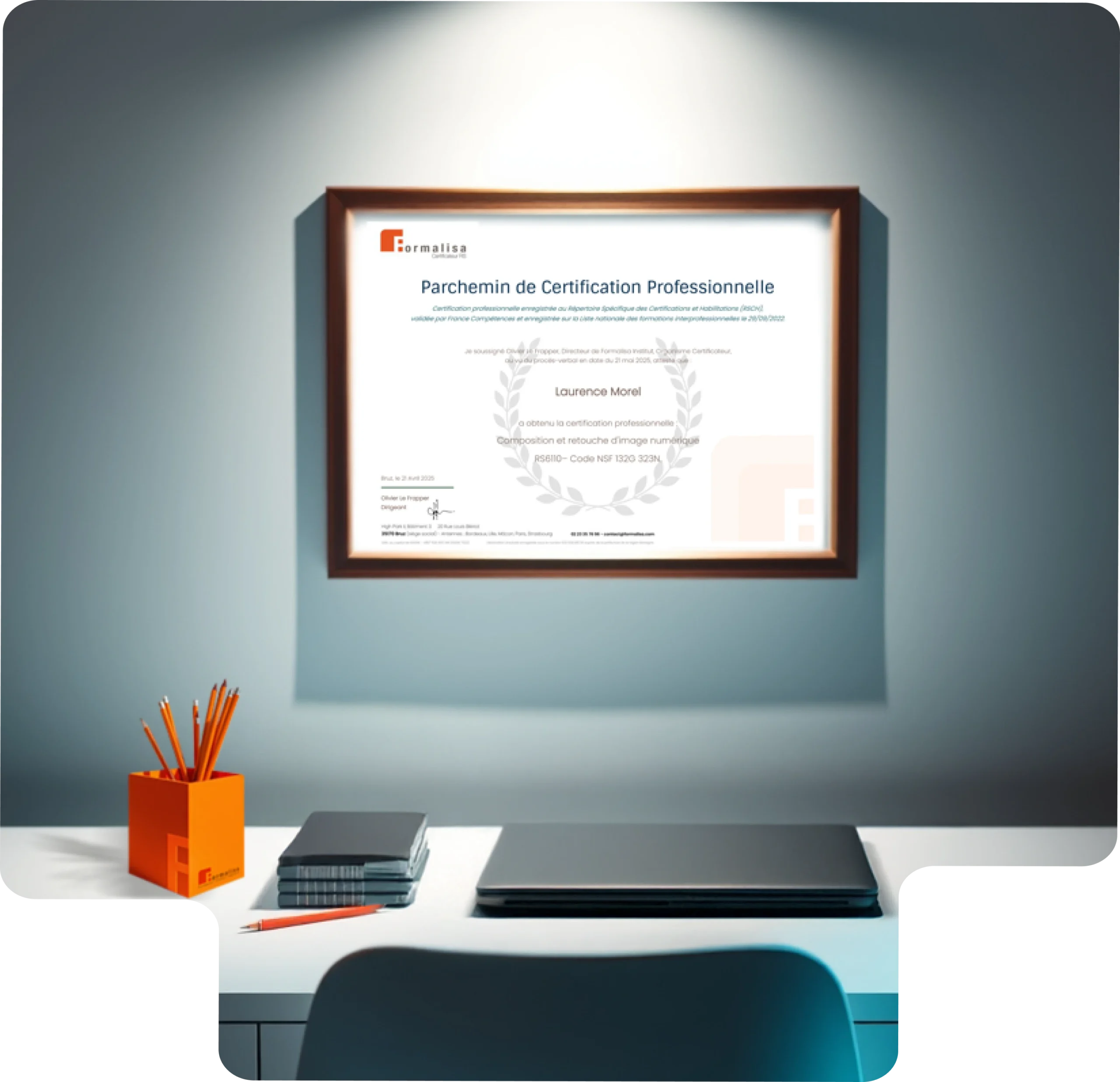 Un organisme certifié pour garantir votre réussite Certification professionnelle délivrée par Formalisa