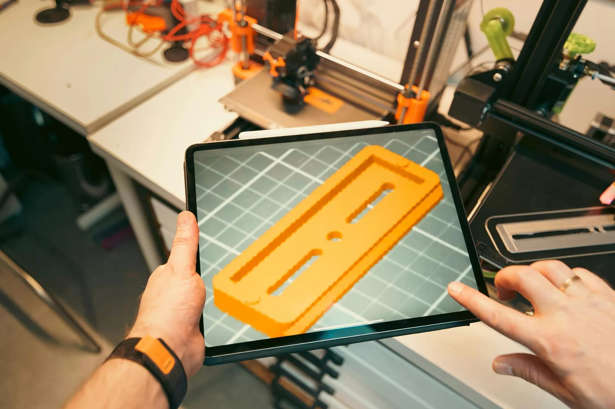Conception d’un modèle 3D sur tablette avant impression dans le cadre d’une formation 3D certifiante éligible au CPF